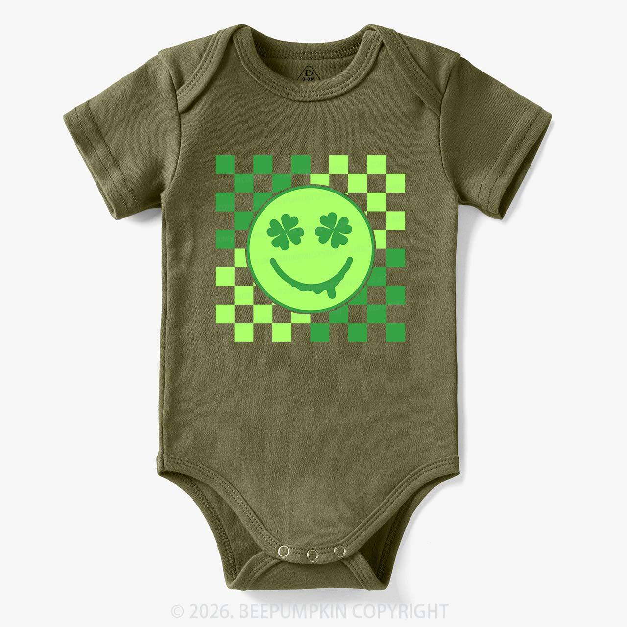 Retro Clover St.Patricks Day Bodysuit