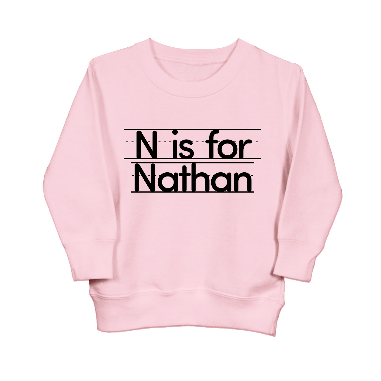 Custom Initial Toddler Sweatshirt Sale-Beepumpkin™