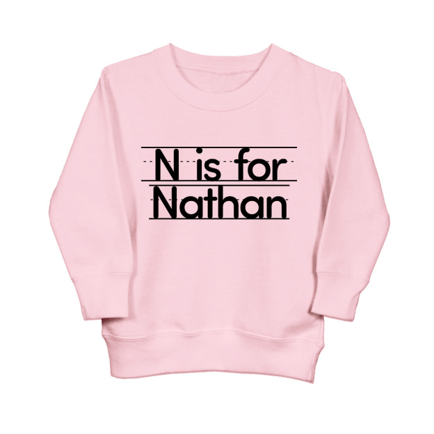 Custom Initial Toddler Sweatshirt
