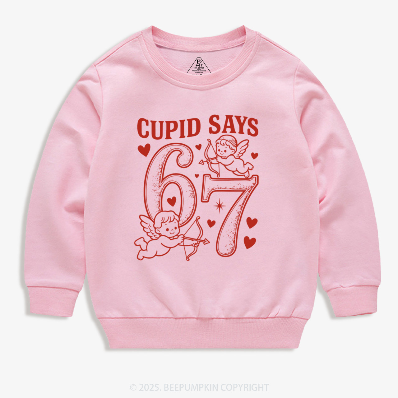 Cupid Days 67 Love Graphic Kid's Sweatshirt