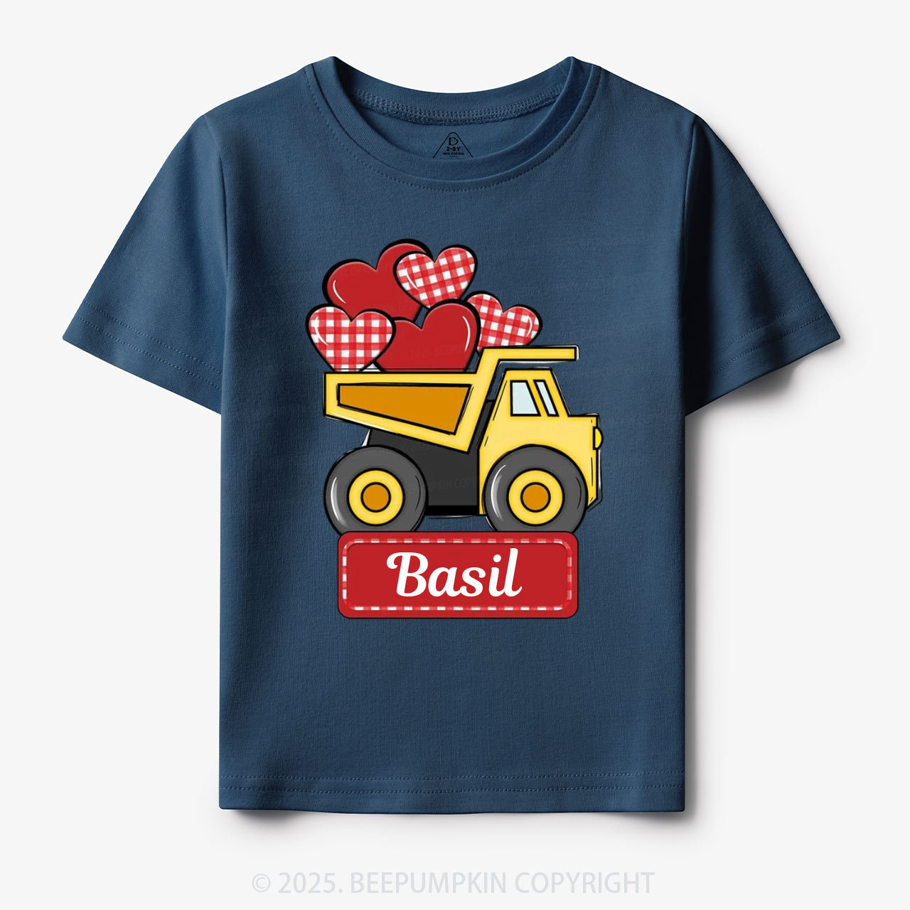 Personalized Truck Valentine Toddler&Kid's Tees Beepumpkin