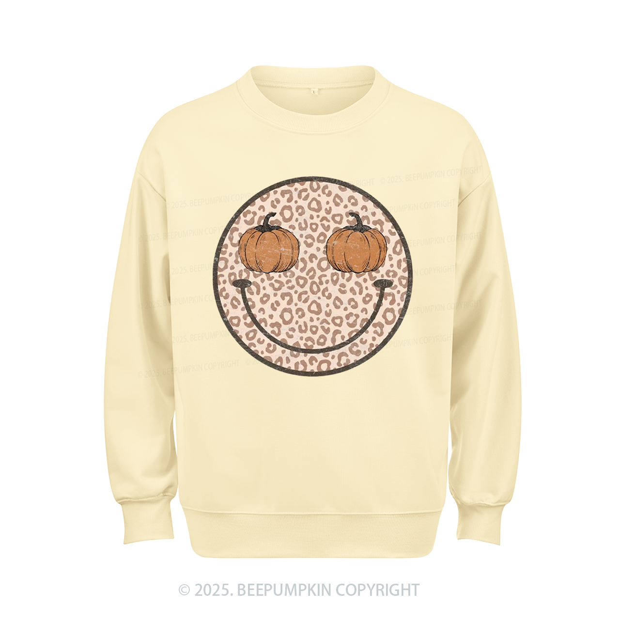 Pumpkin Smiley Face Sweatshirt Beepumpkin