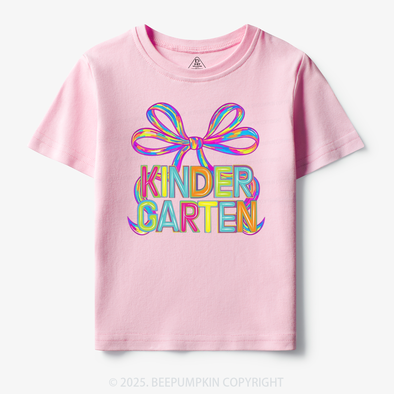 Personalized Rainbow Ribbons Grade Toddler&Kid's Tees Beepumpkin