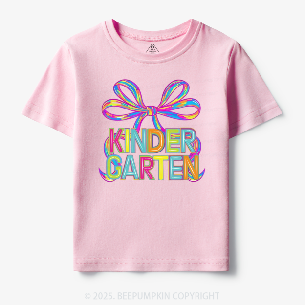 Personalized Rainbow Ribbons Grade Toddler&Kid's Tees Beepumpkin