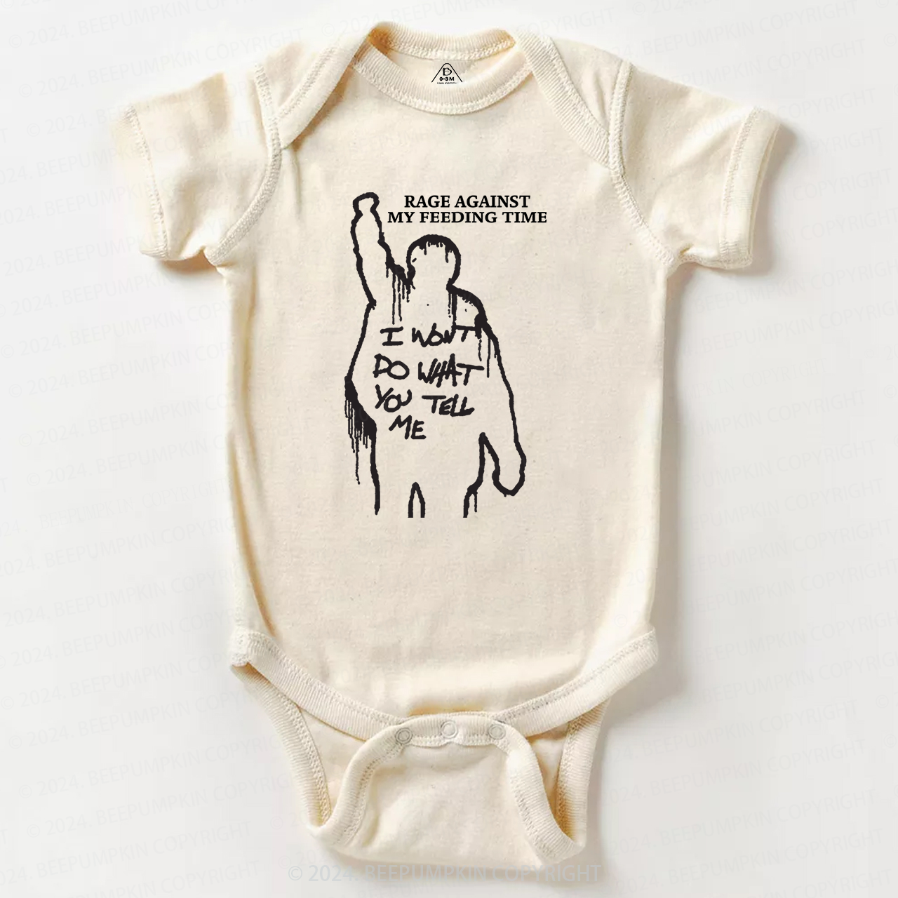 Rage Against My Feeding Time Baby Bodysuit 7