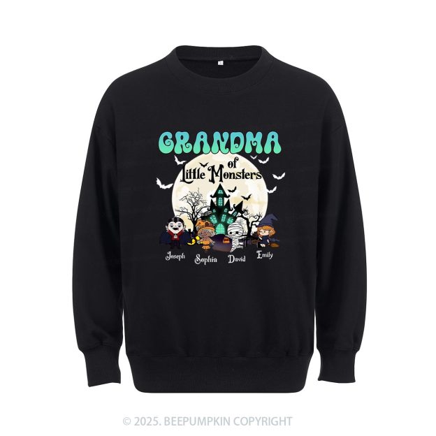 Personalized Grandma Halloween Sweatshirt Beepumpkin