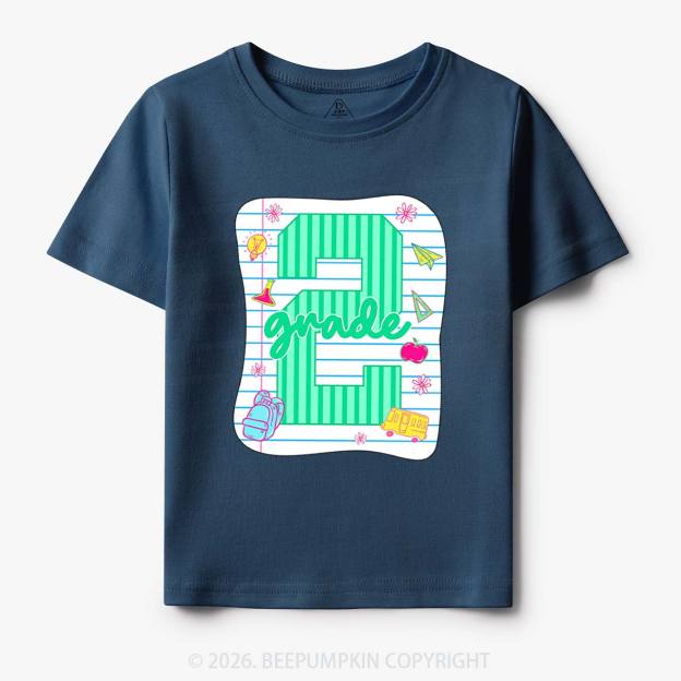 Striped Pre-k First Second Third Fourth Grade Toddler&Kid's Tees