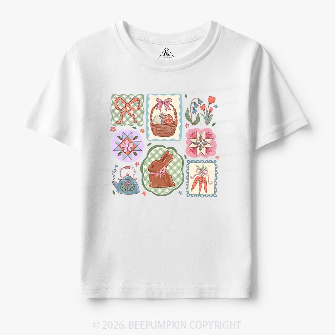 Pastel Easter Basket Toddler&Kid's Tees