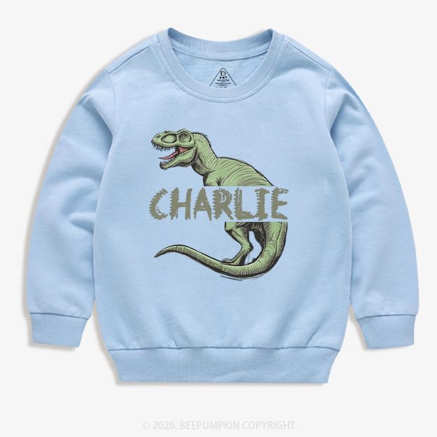 Personalized Roar And Explore Toddler&Kid's Sweatshirt