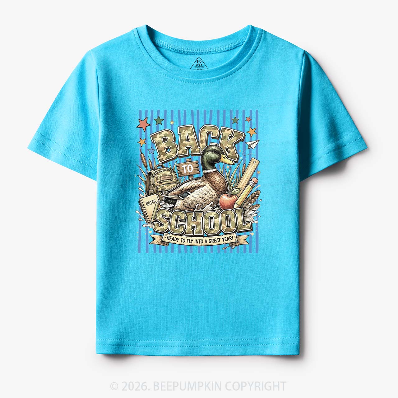 Mallard Duck Back To School Toddler&Kid's Tees
