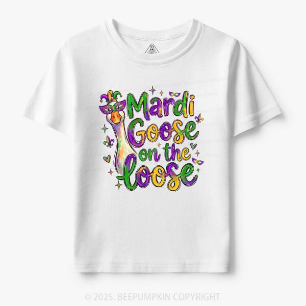 Mardi Gras Goose Toddler&Kid's Tees Beepumpkin