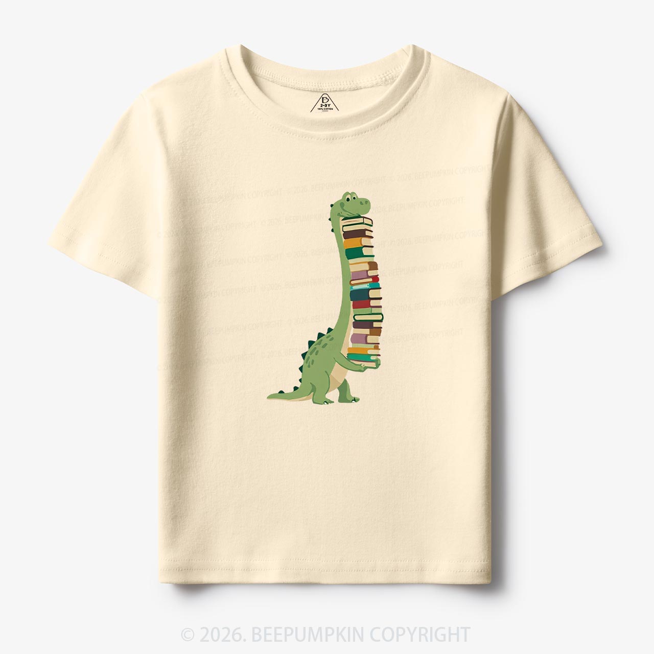 Cute Dinosaur Book Lover Toddler&Kid's Tees