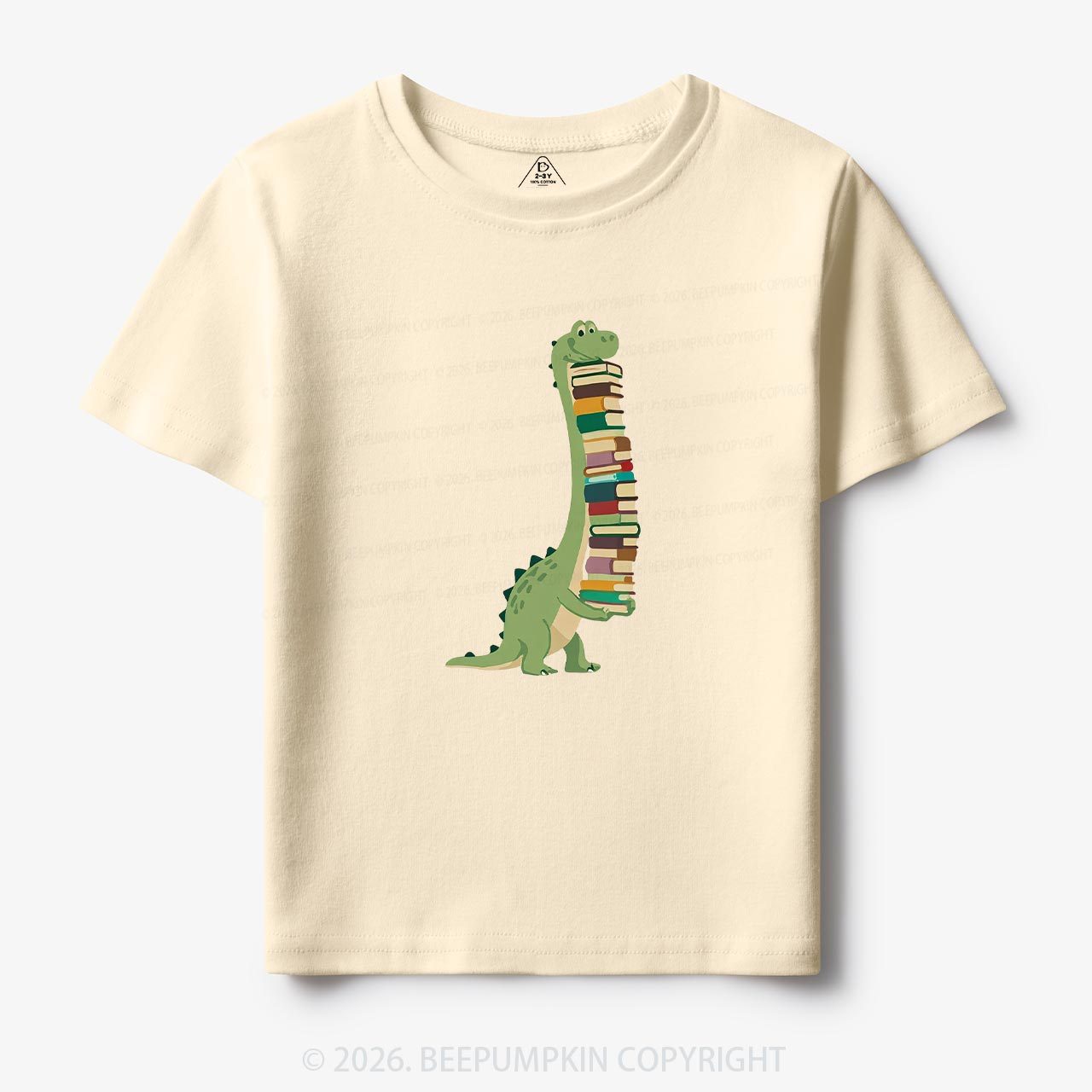 Cute Dinosaur Book Lover Toddler&Kid's Tees