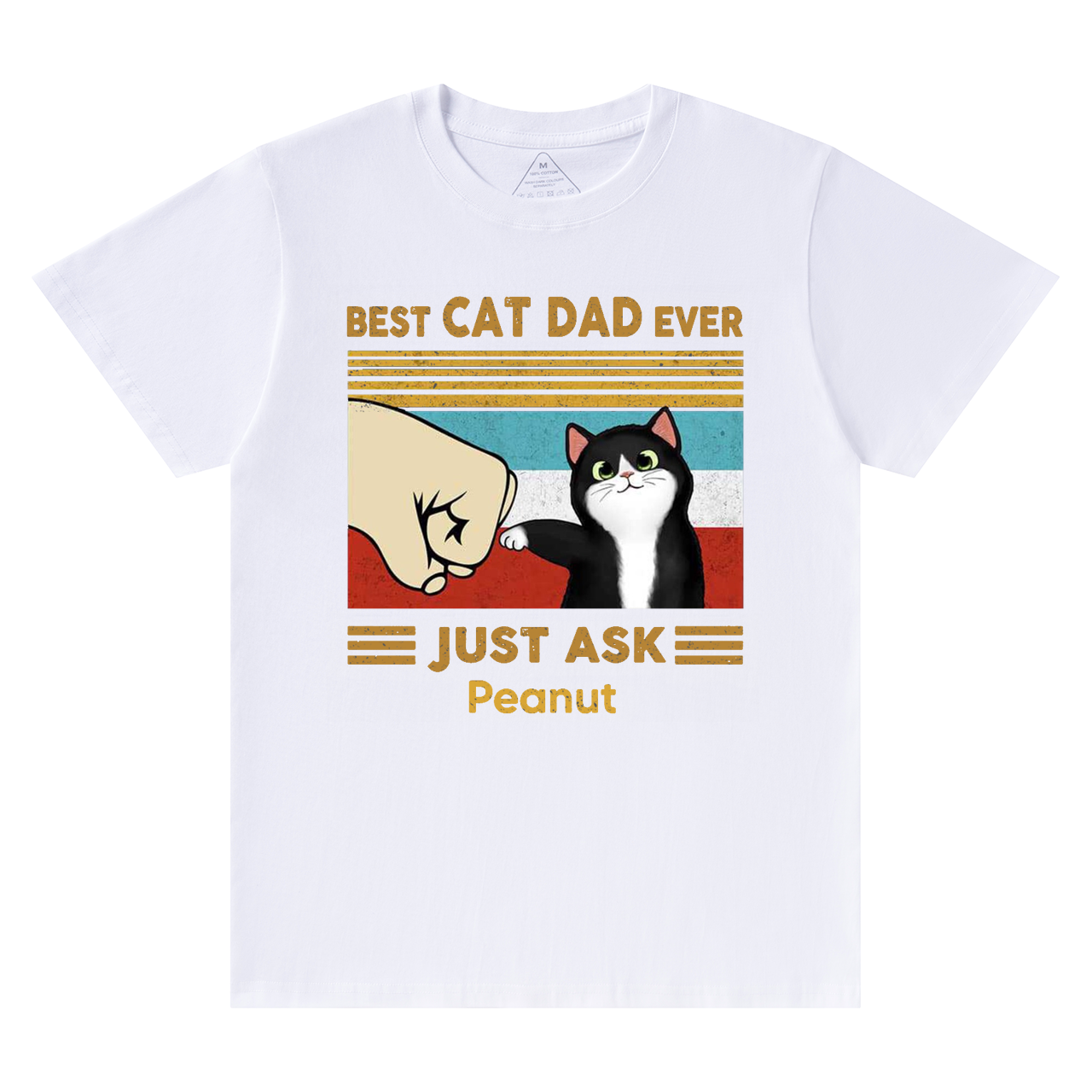 Personalized Best Cat Dad Ever T-shirt