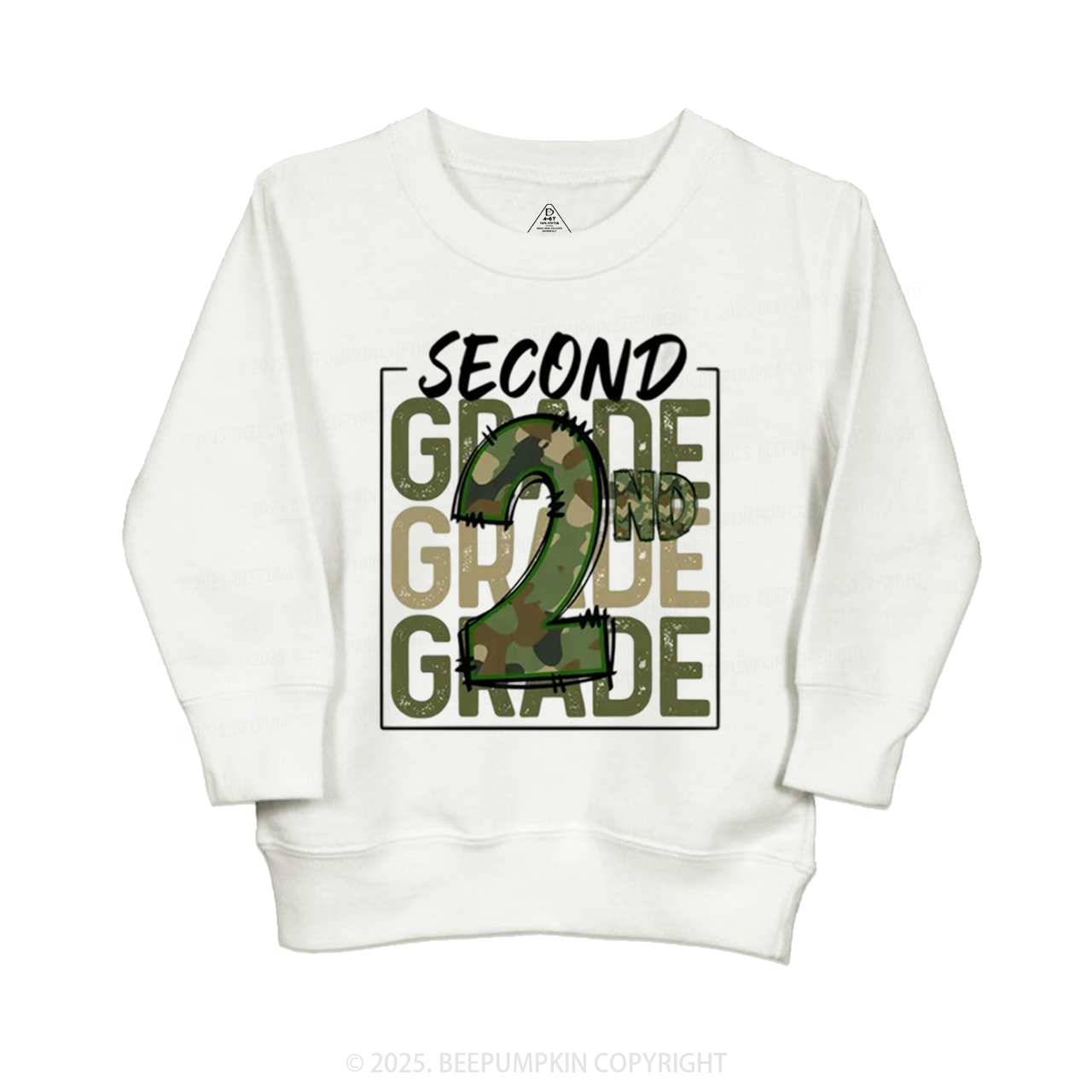 Personalized Camo Back to School Kid's Sweatshirt