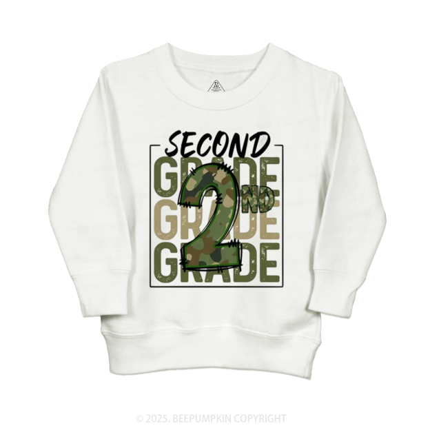 Personalized Camo Back to School Kid's Sweatshirt