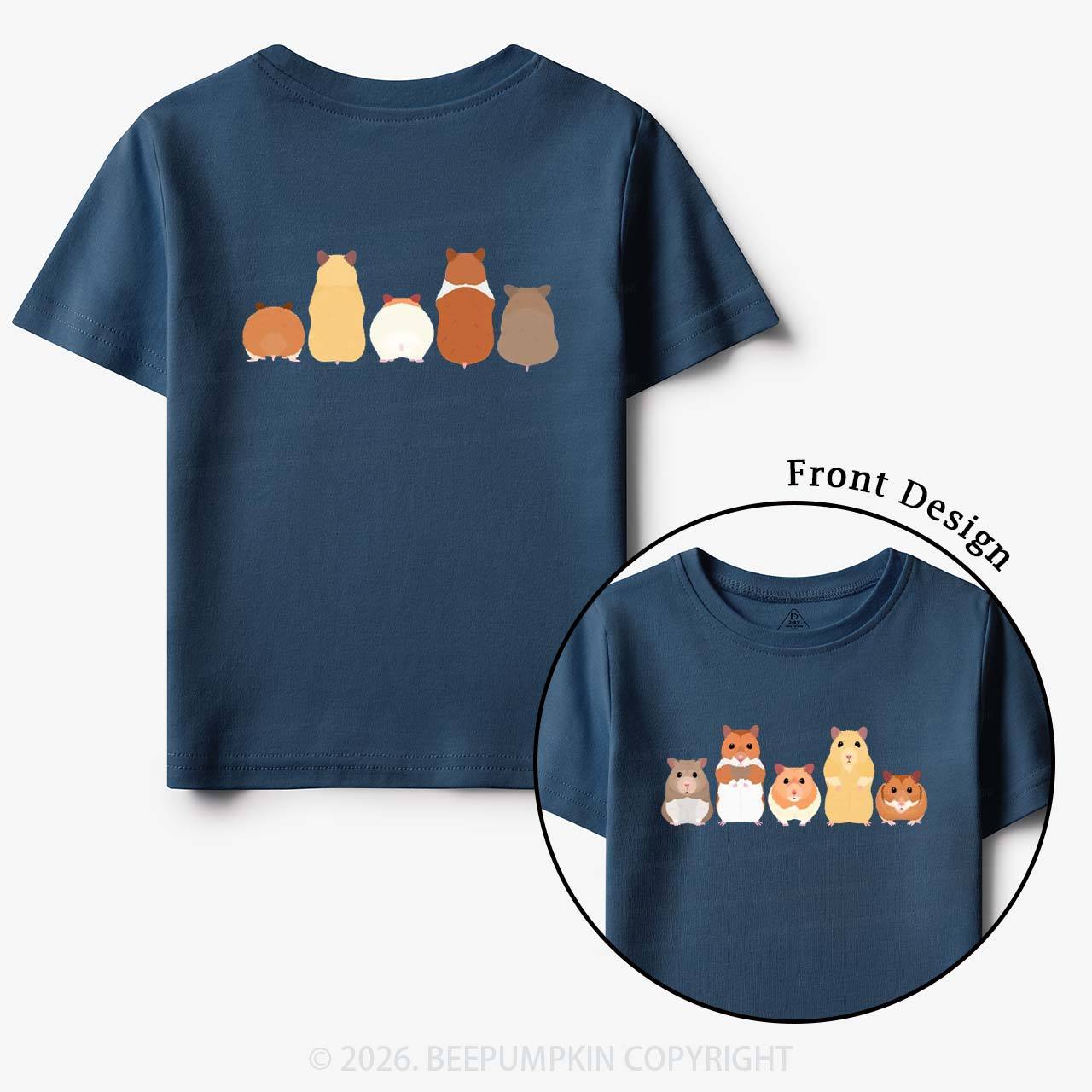 Cute Pet Hamsters Funny Toddler&Kid's Tees