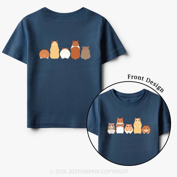 Cute Pet Hamsters Funny Toddler&Kid's Tees