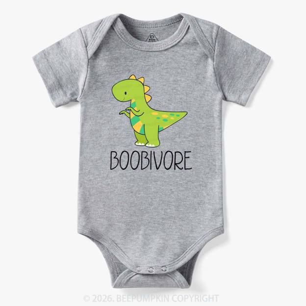 Funny Boobivore Dinosaur Bodysuit