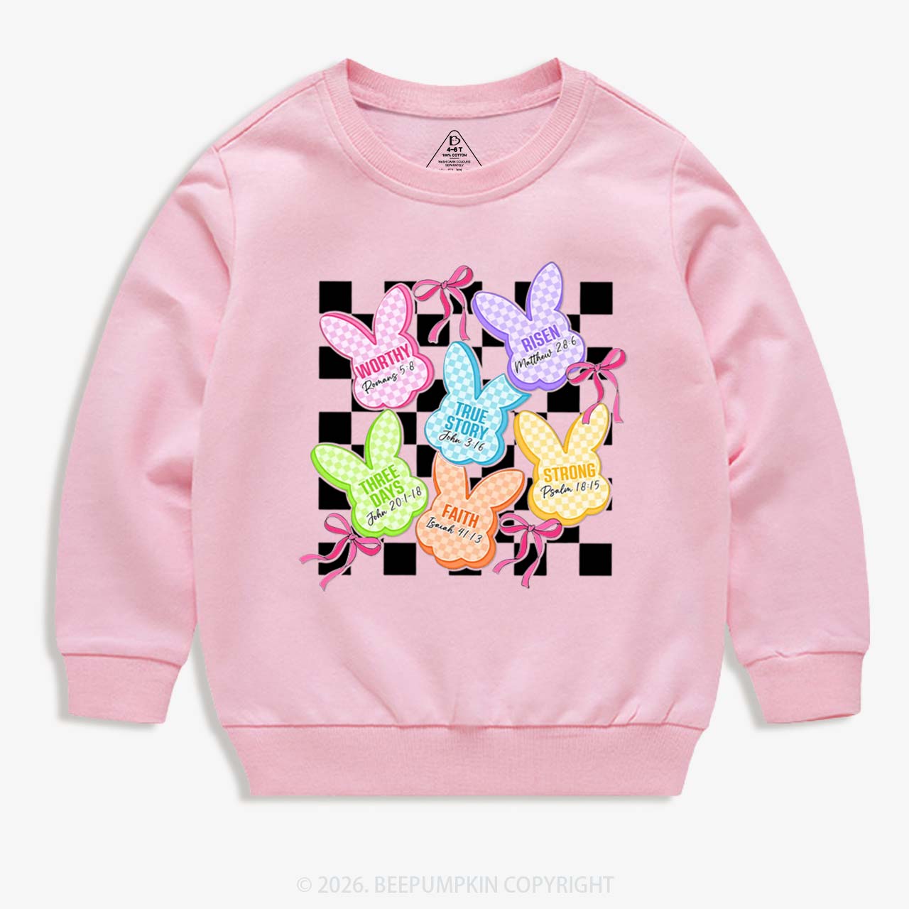 Christian Bunny A Lot Can Happen In Three Days Kid's Sweatshirt