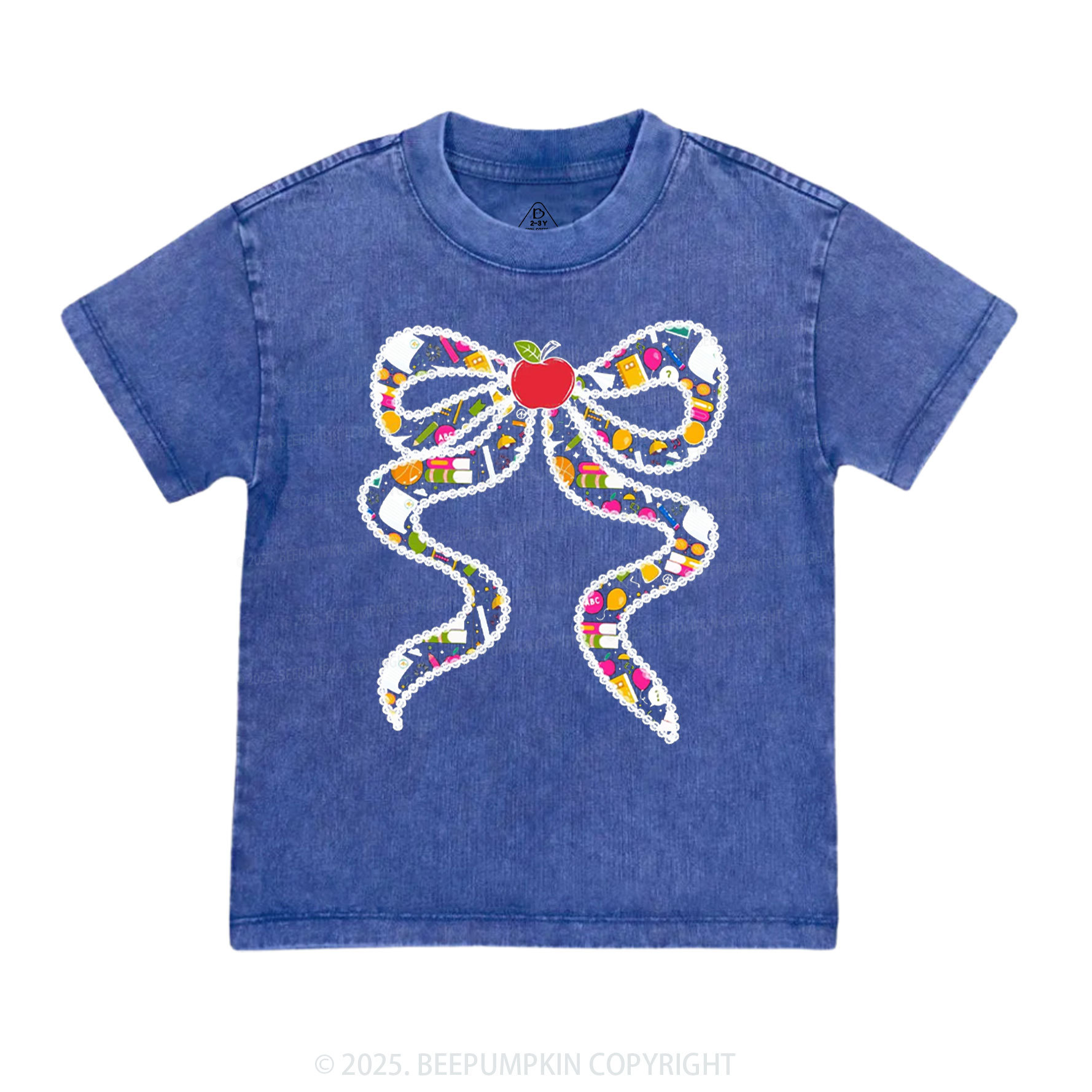 Learning Ribbon Toddler&Kids Washed Tees