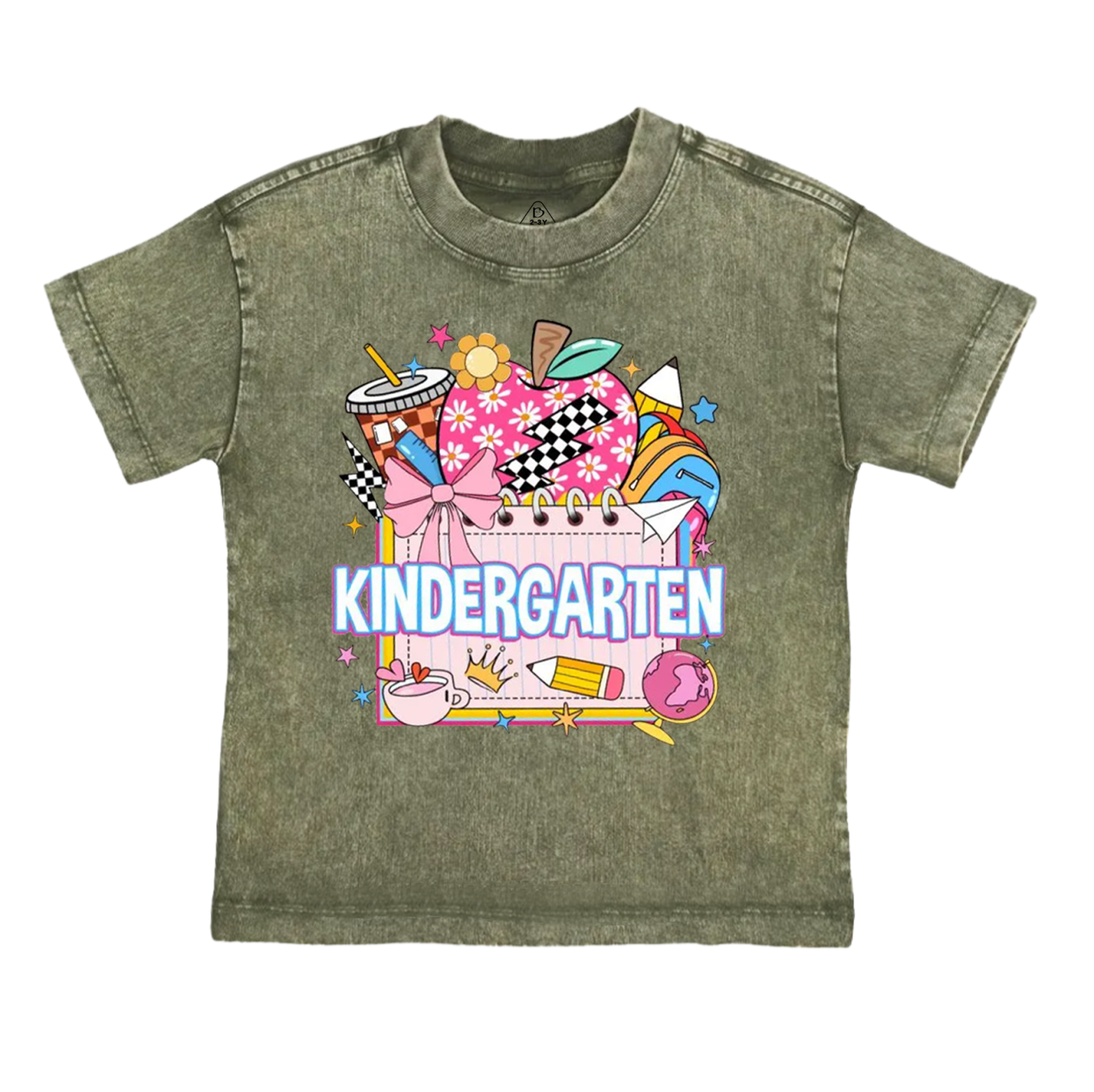 Personalized Back To School Package Toddler&Kids Washed Tees