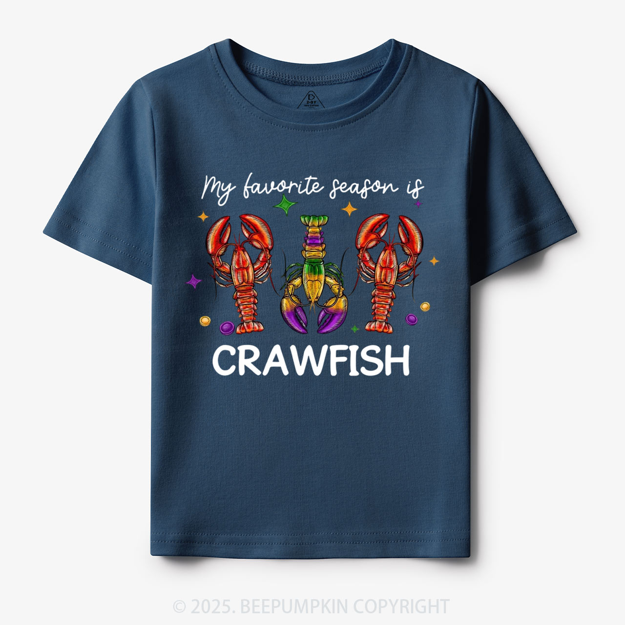 Mardi Gras Crawfish Toddler&Kid's Tees Beepumpkin