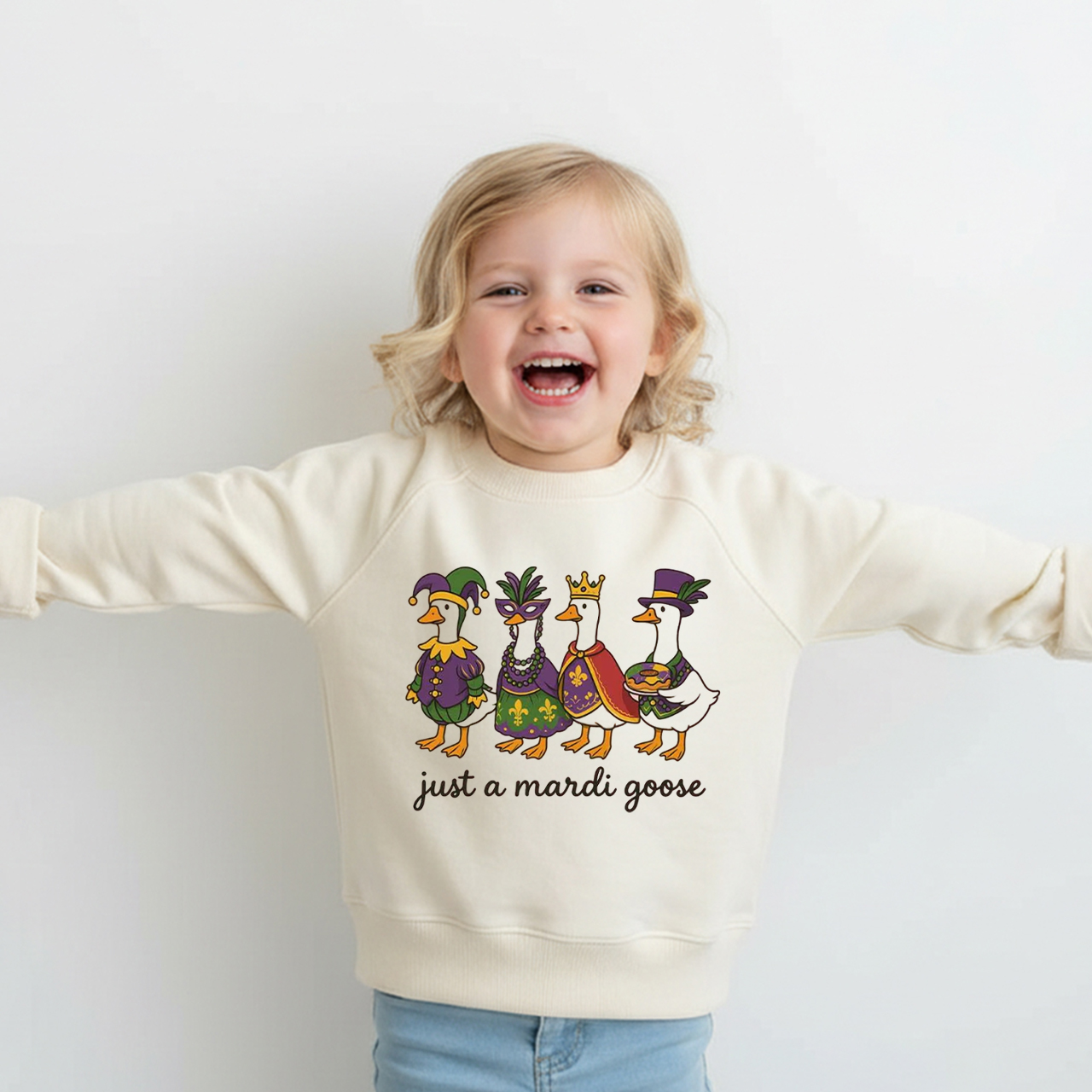 Just A Mardi Goose Kid's Sweatshirt
