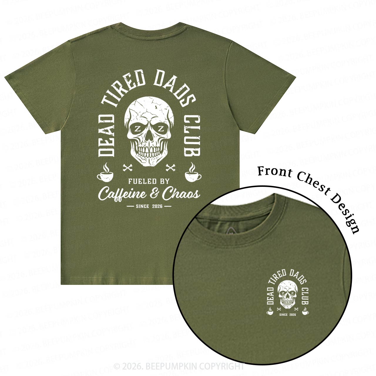 Personalized Dead Tired Dads Club T-Shirts