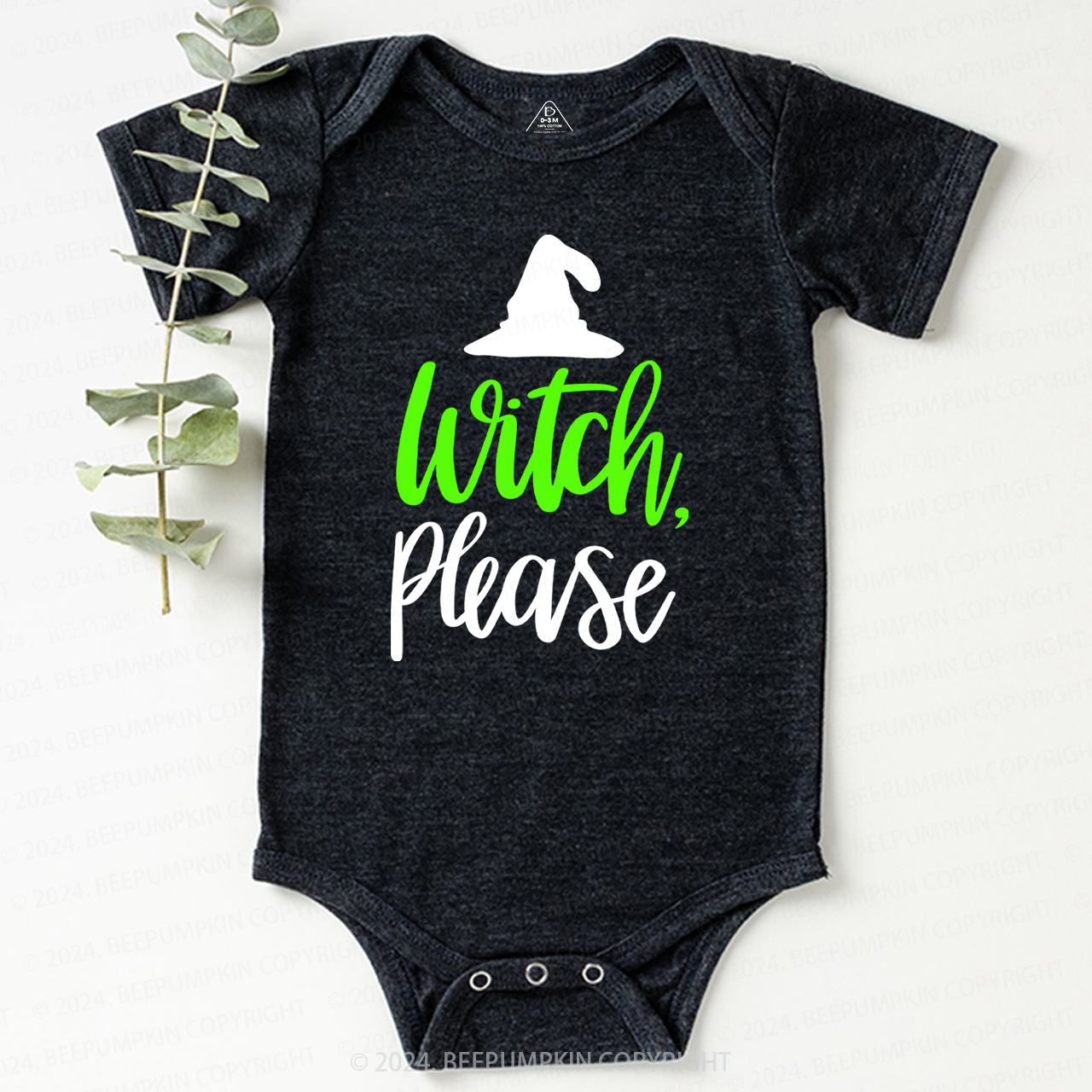 Witch Please Halloween Baby Bodysuits 
