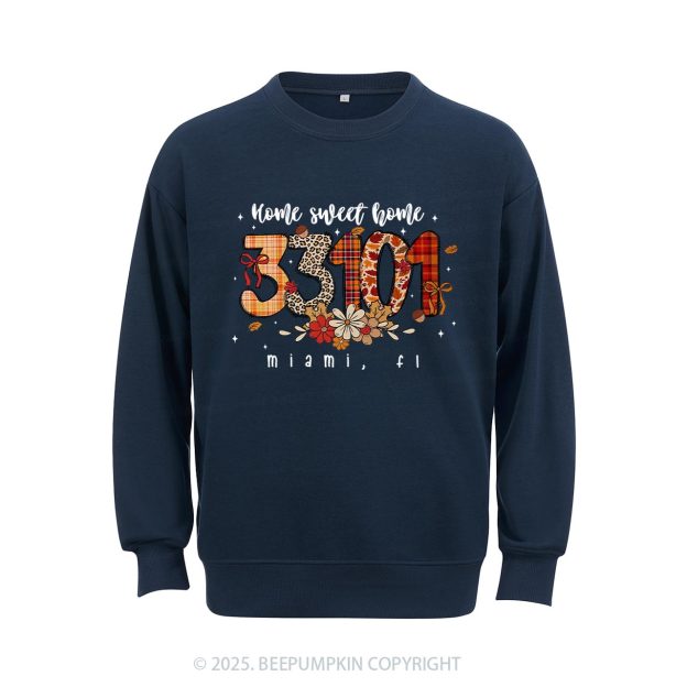Personalized Fall Zip Code Doodle Sweatshirt Beepumpkin