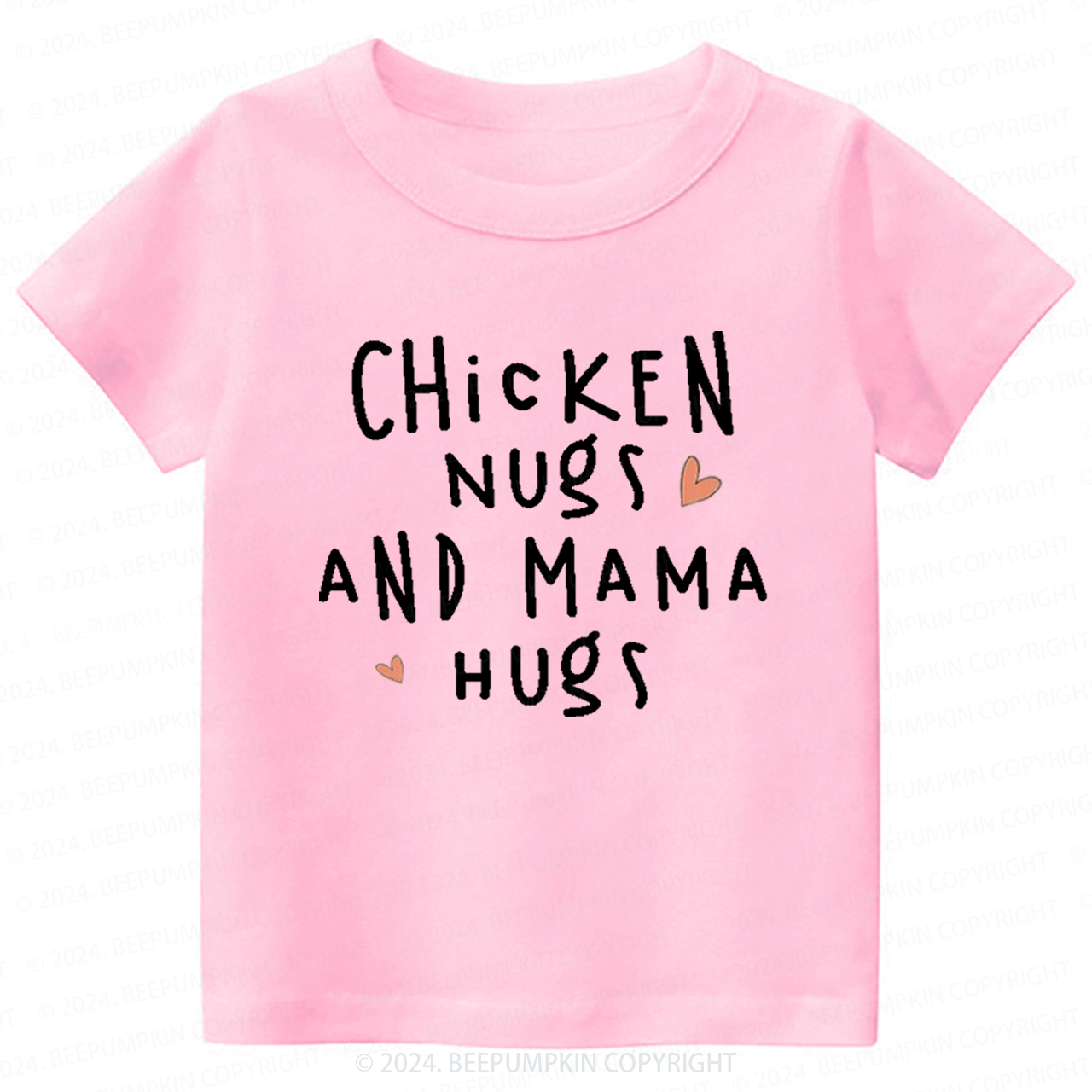 Chicken Nugs And Mama Hugs Toddler&Kids Tees