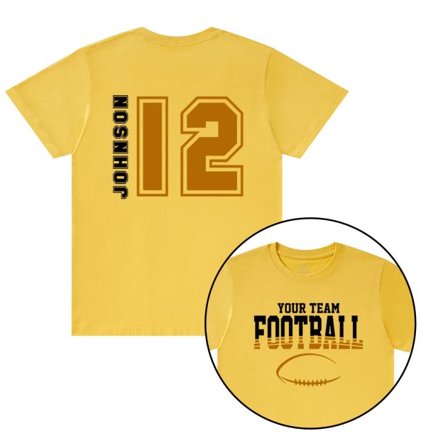 Personalized Football Team Pride T-Shirts Beepumpkin