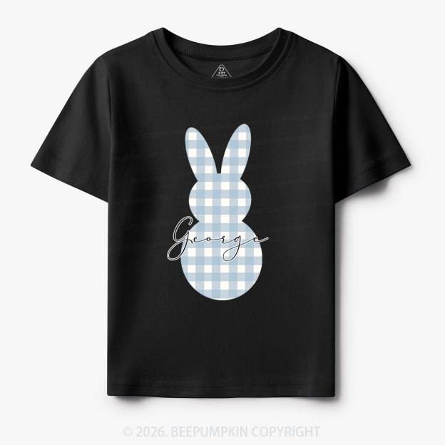Personalised Easter Petit Gingham Bunny Toddler&Kid's Tees