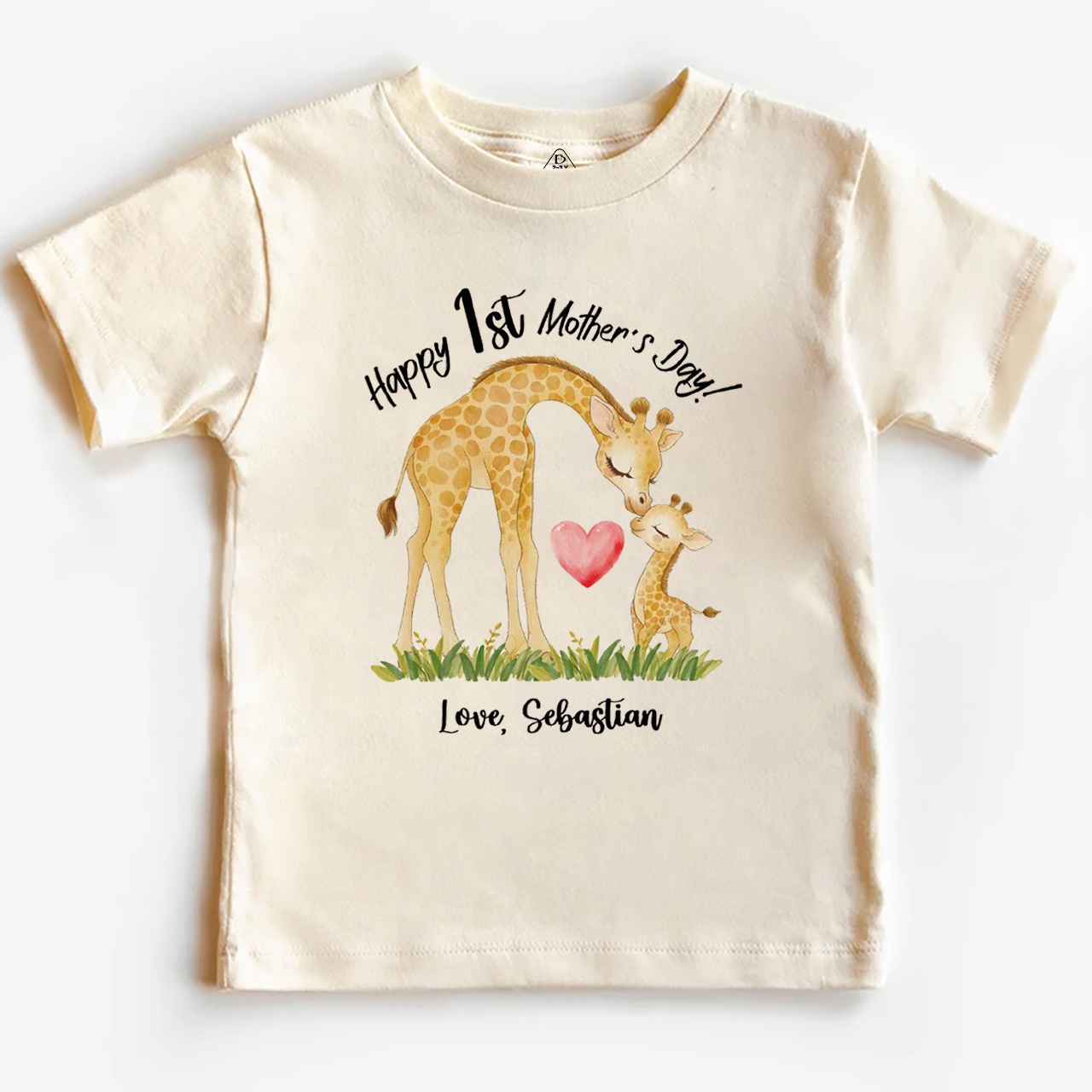 Personalized Mother's Day Giraffe Toddler&Kid's Tees Beepumpkin