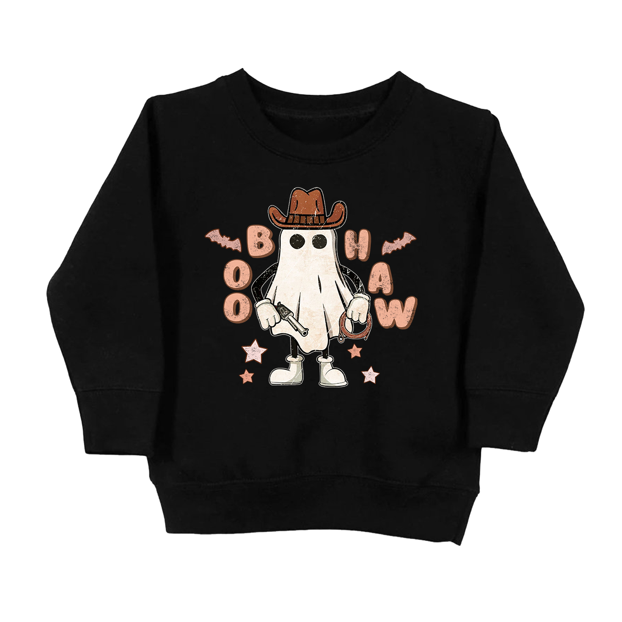 Cowboy Ghost Halloween Kids Sweatshirt