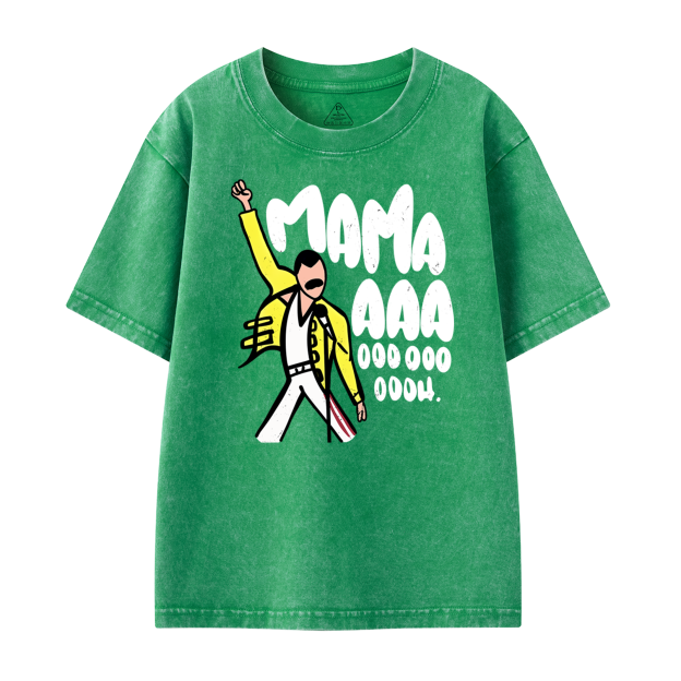 Mama Aaa Oooh Toddler&Kids Washed Tees          