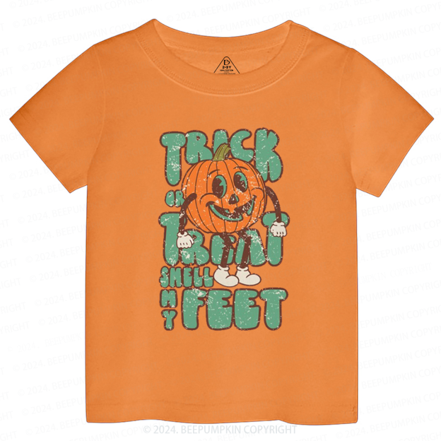 Trick Or Treat Smell My Feet Toddler&Kids Tees 