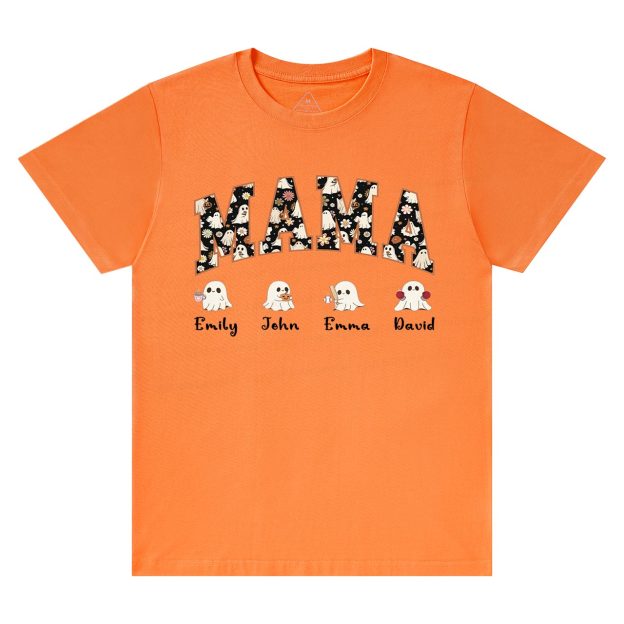 Personalized Ghost Mom Halloween T-Shirts Beepumpkin