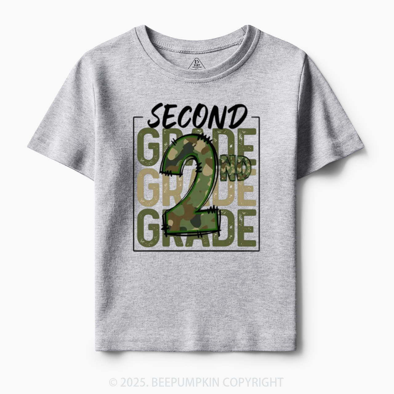 Personalized Camo Back to School Toddler&Kid's Tees Beepumpkin