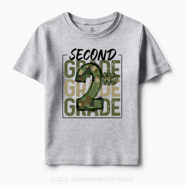 Personalized Camo Back to School Toddler&Kid's Tees Beepumpkin