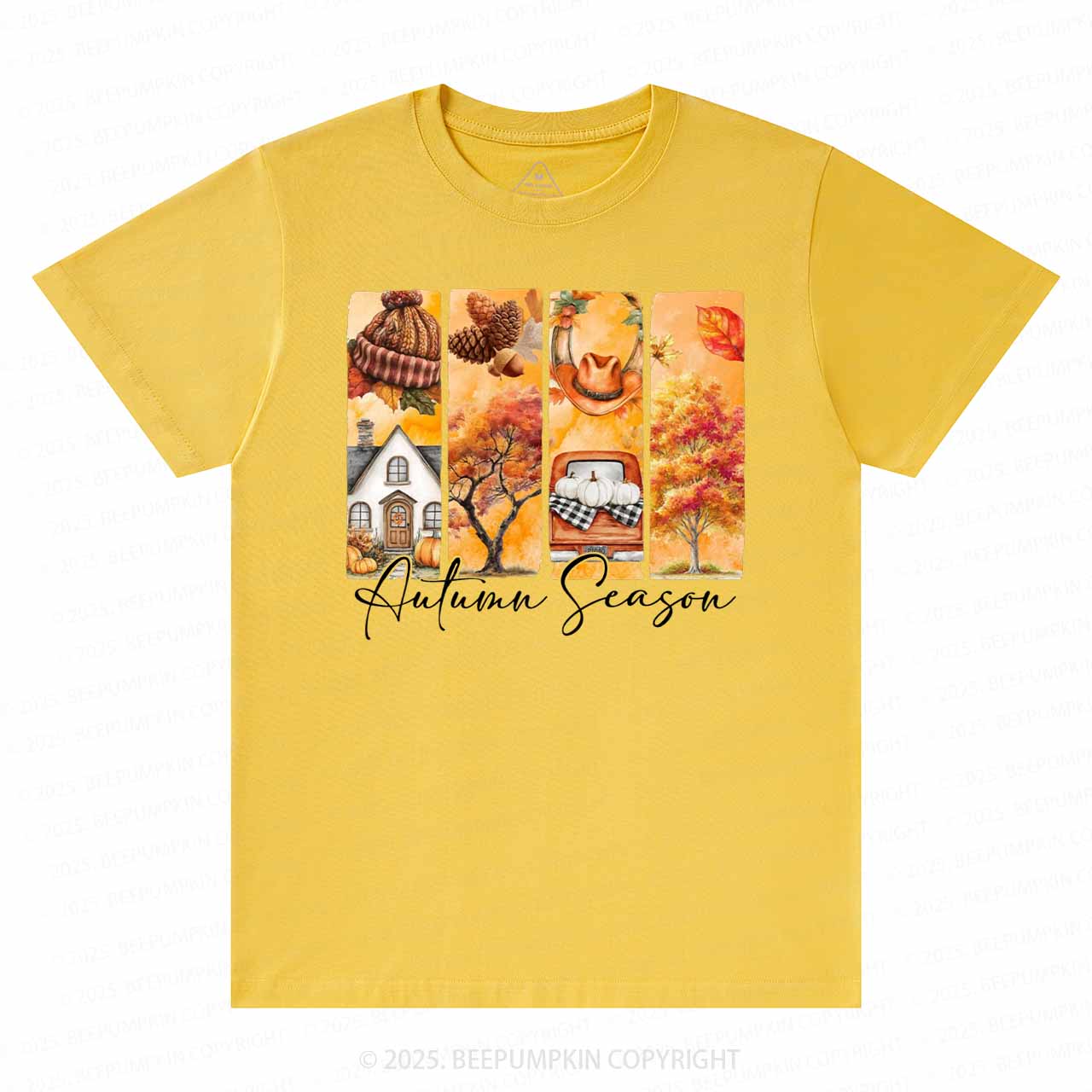 Cozy Autumn Season Brushstroke T-Shirts Beepumpkin 