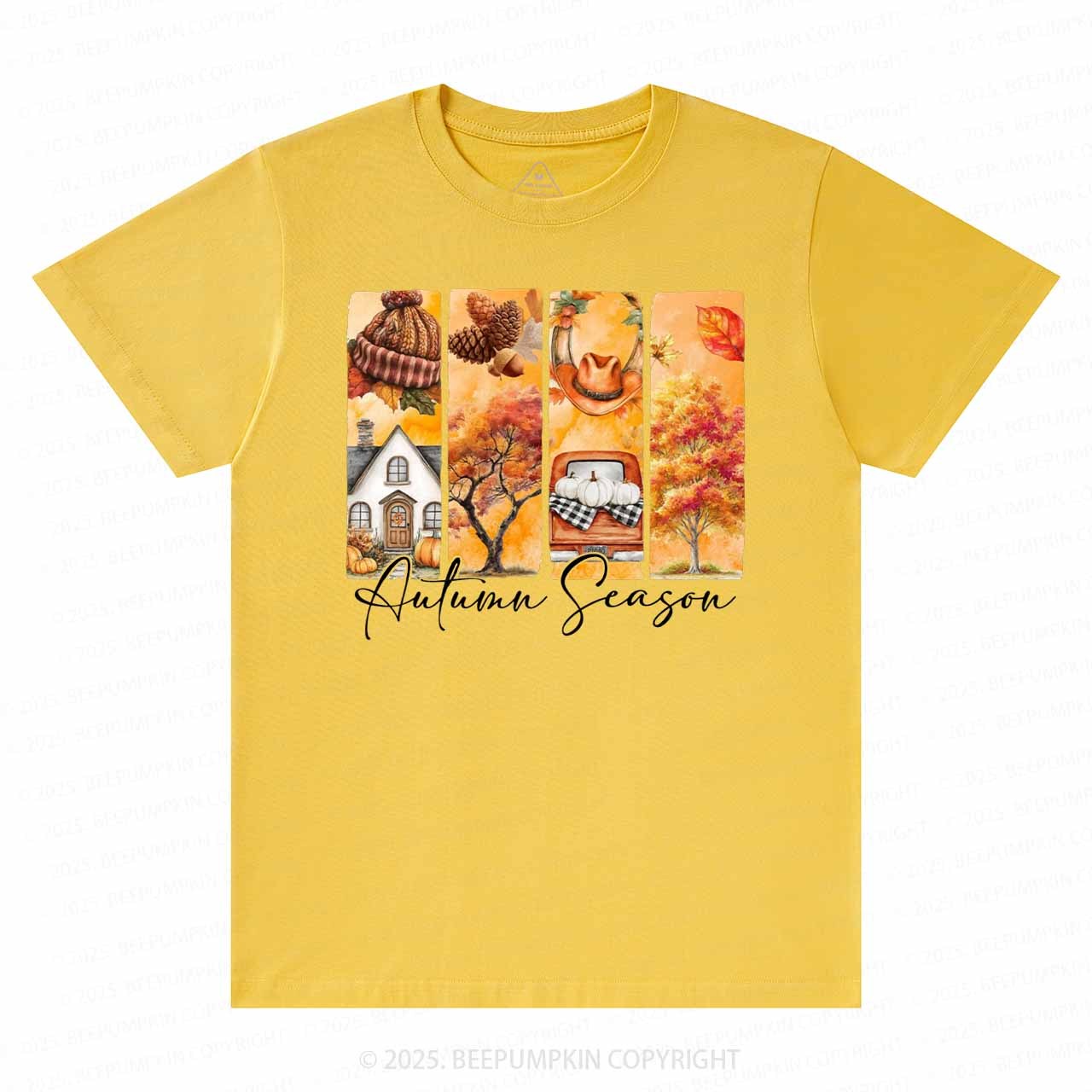 Cozy Autumn Season Brushstroke T-Shirts Beepumpkin 