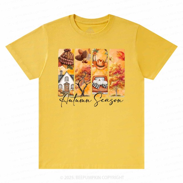 Cozy Autumn Season Brushstroke T-Shirts Beepumpkin 