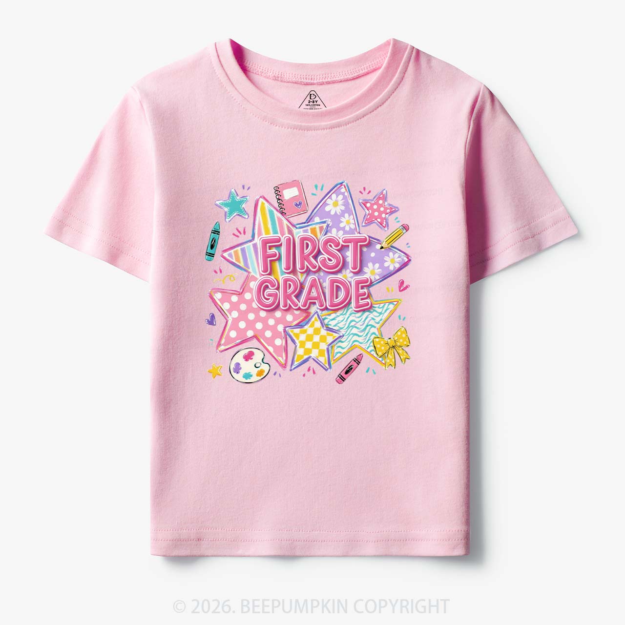 Striped Starburst Pre-K To Fourth Grade Toddler&Kid's Tees