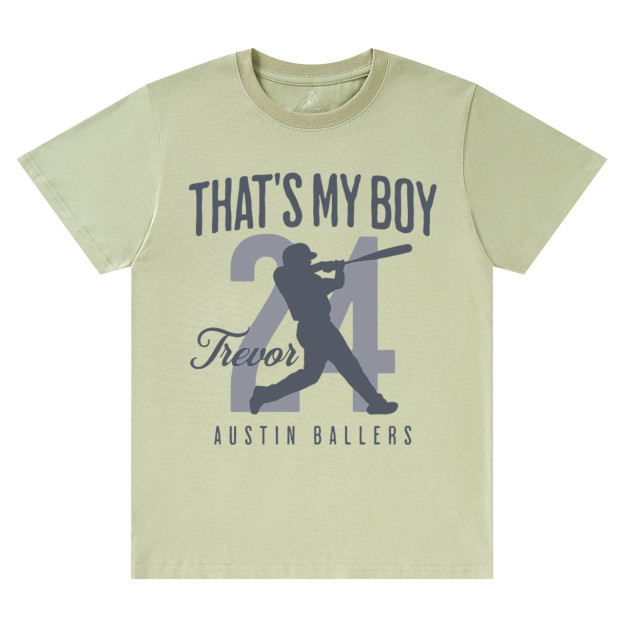 Personalized That's My Boy Baseball T-Shirts Beepumpkin