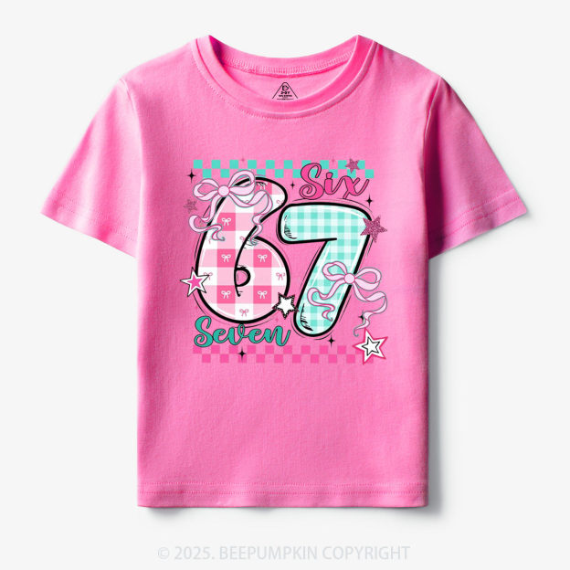 Checkered Valentine 67 Toddler&Kid's Tees Beepumpkin