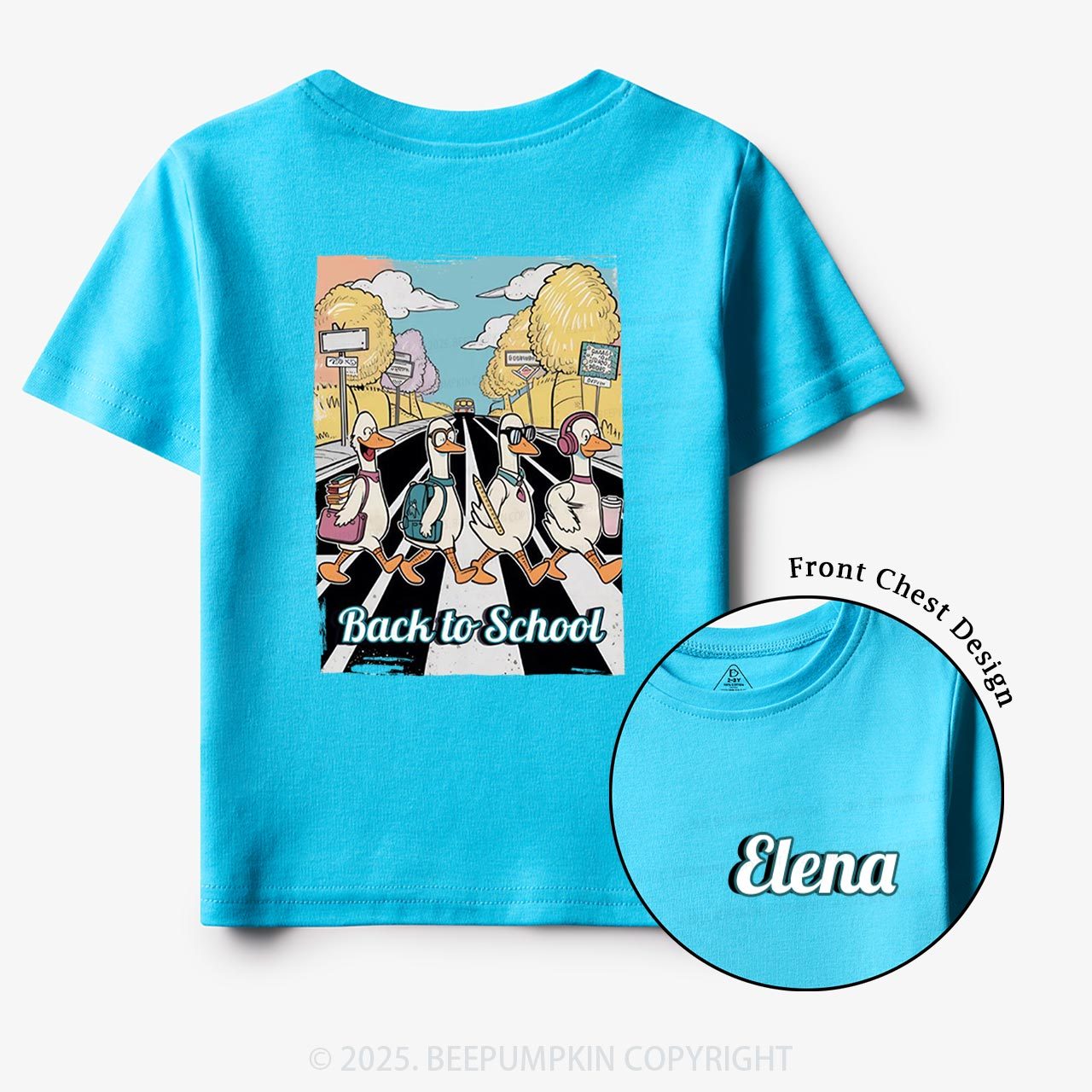 Personalized Silly Goose Back To School Toddler&Kid's Tees Beepumpkin