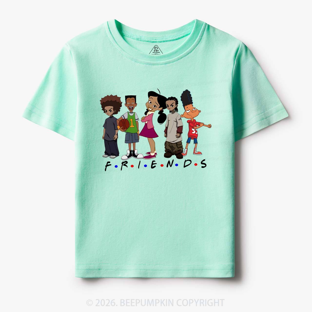 Black Cartoon Characters Toddler&Kid's Tees Beepumpkin