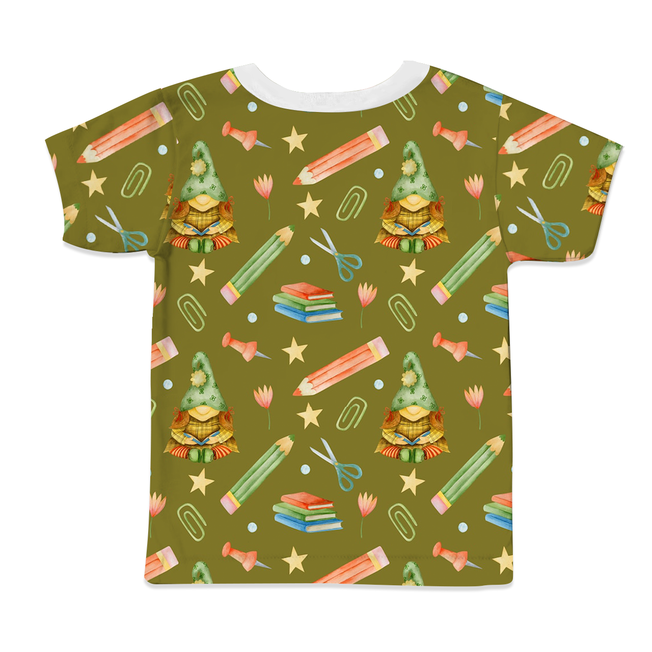 Reading Elf All Over Print Kids Tees
